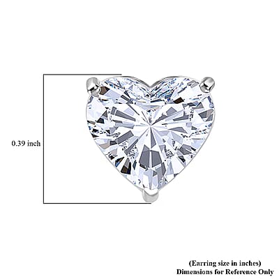 IGI Certified Luxuriant Lab Grown Diamond Solitaire Earrings in 950 Platinum 5.00 ctw (E-F, VS)