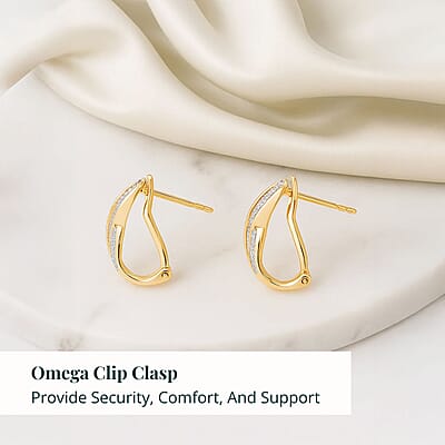  Luxuriant Lab Grown Diamond G-H SI 1.00 ctw Earrings in 18K Vermeil Yellow Gold Over Sterling Silver