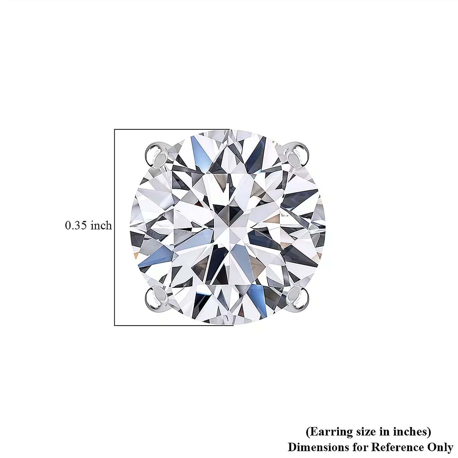IGI Certified Luxuriant Lab Grown Diamond Solitaire Earrings in 950 Platinum 5.00 ctw ((E-F, VS)