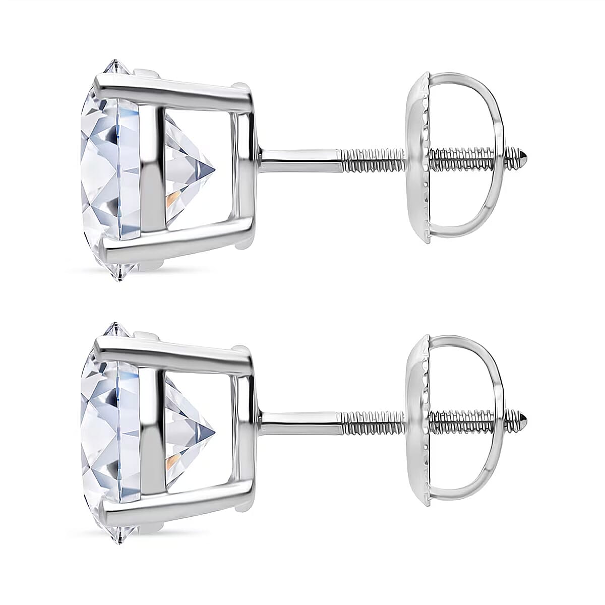 Doorbuster IGI Certified Luxuriant Lab Grown Diamond E-F VS 5.00 ctw Earrings in 950 Platinum 3.40 Grams image number 8