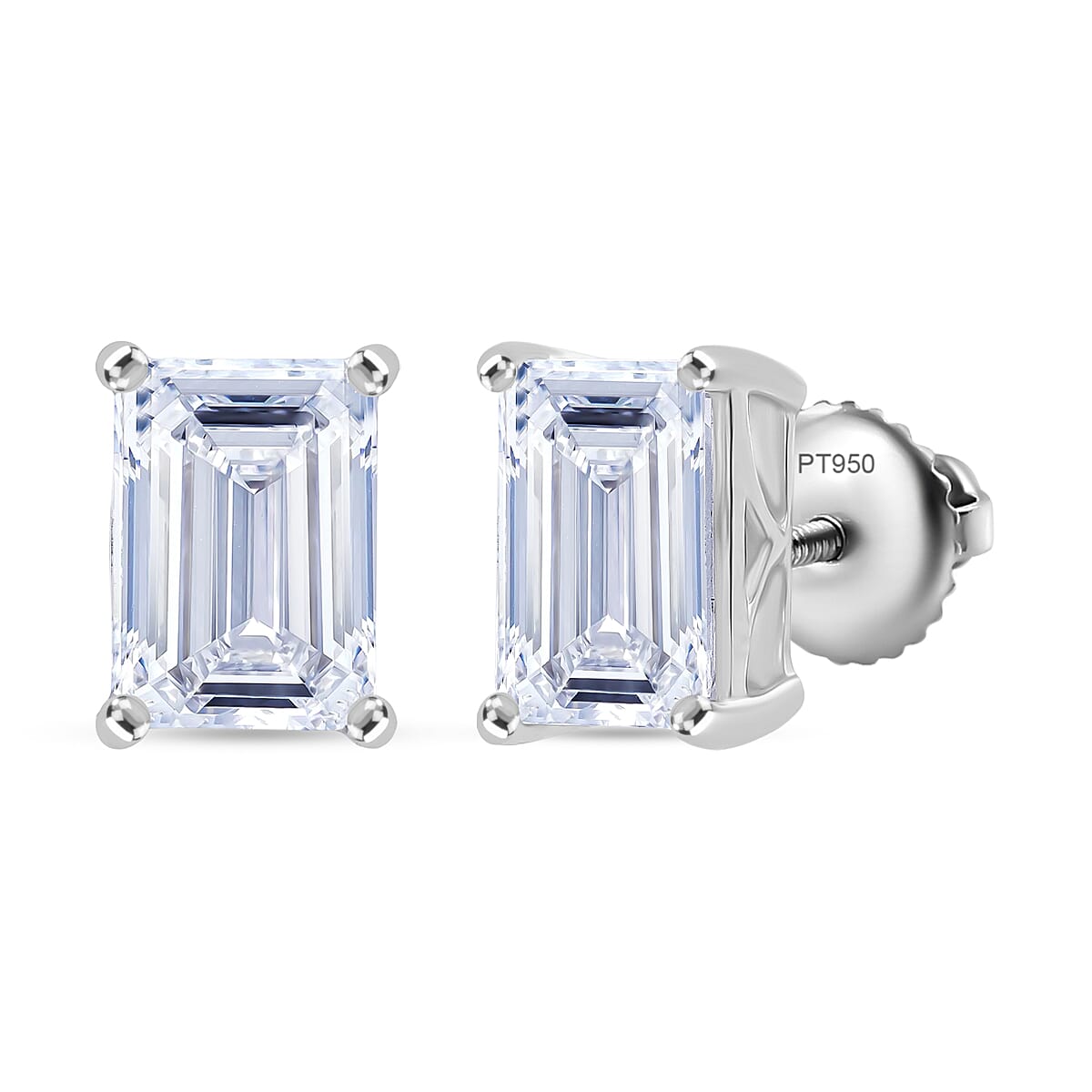 Doorbuster IGI Certified Luxuriant Lab Grown Diamond E-F VS 5.00 ctw Earrings in 950 Platinum 4 Grams image number 0