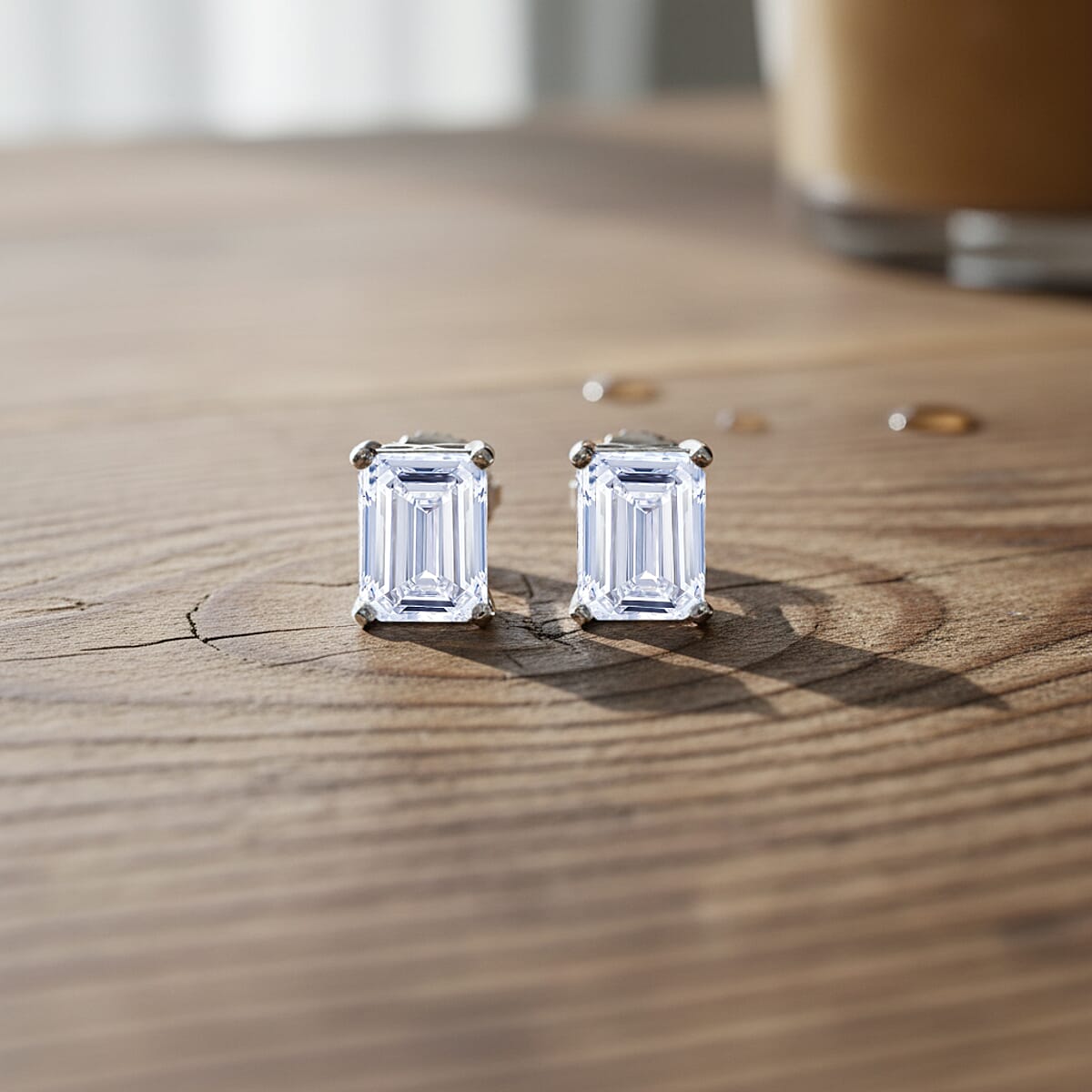 Doorbuster IGI Certified Luxuriant Lab Grown Diamond E-F VS 5.00 ctw Earrings in 950 Platinum 4 Grams image number 1