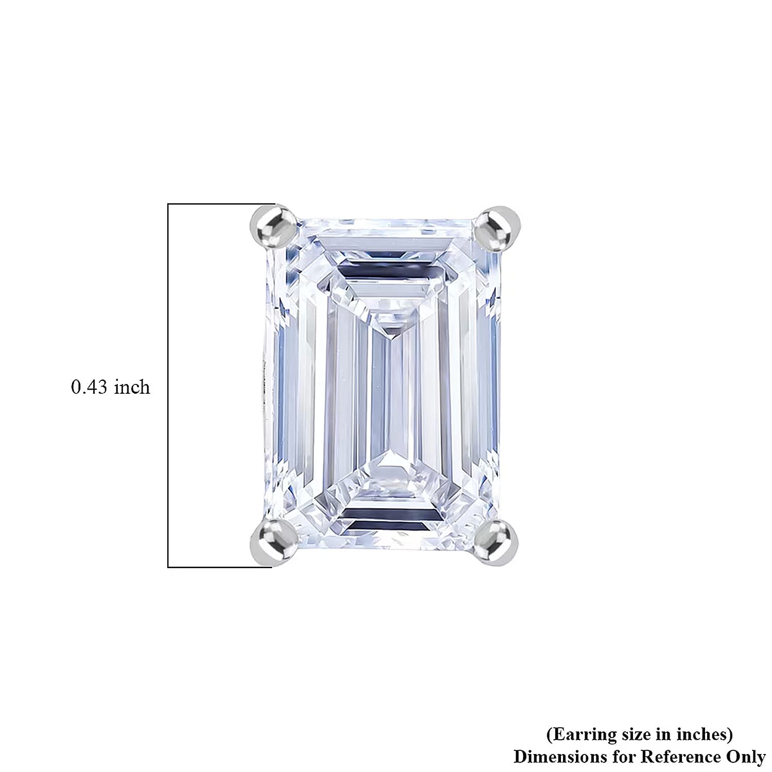 IGI Certified Luxuriant Lab Grown Diamond Solitaire Earrings in 950 Platinum 5.00 ctw (E-F, VS)