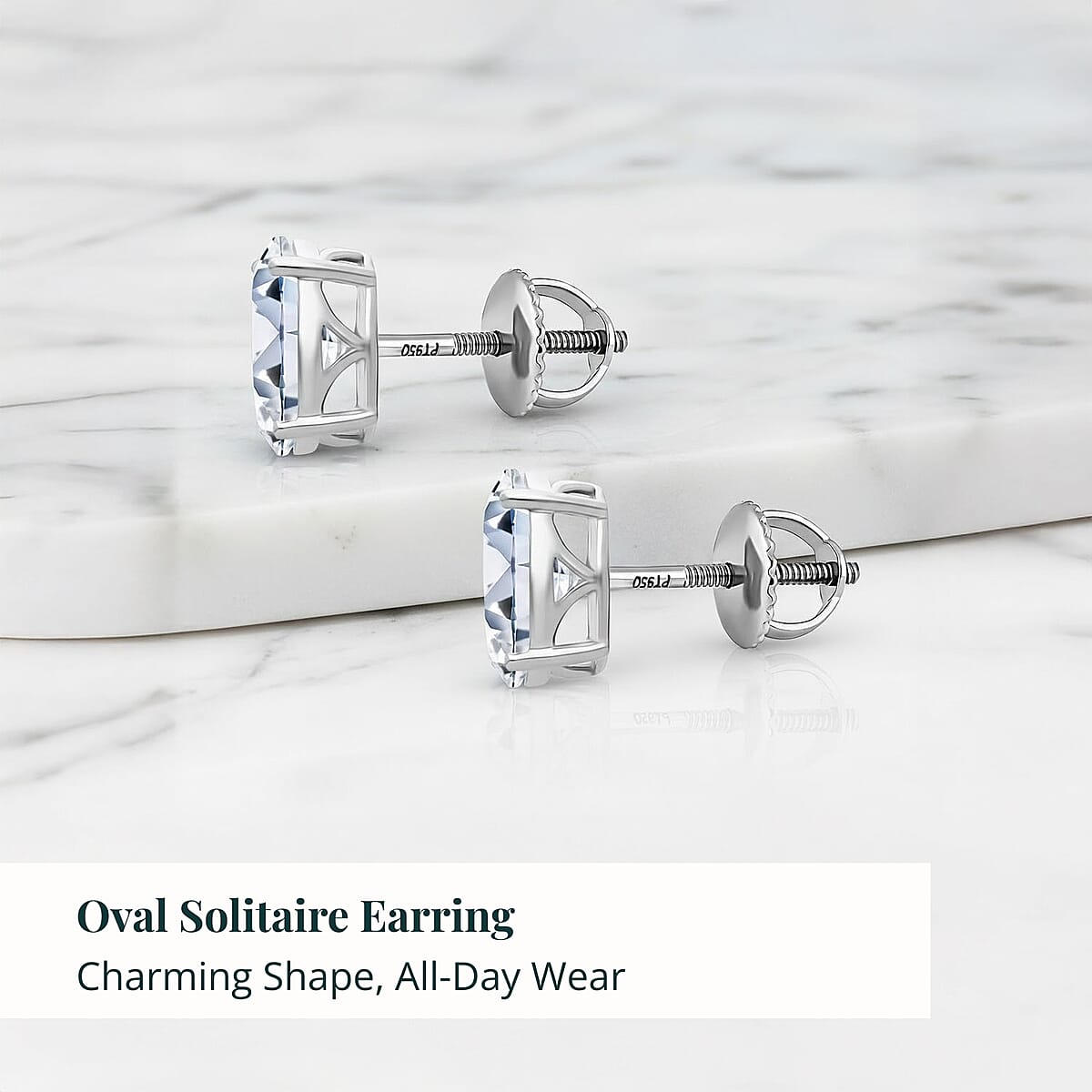 IGI Certified Luxuriant Lab Grown Diamond Solitaire Earrings in 950 Platinum 5.00 ctw (E-F, VS) image number 6