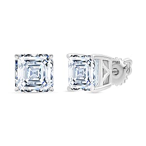 Doorbuster IGI Certified Luxuriant Asscher Cut Lab Grown Diamond E-F VS 5.00 ctw Earrings in 950 Platinum 4 Grams