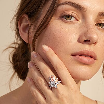 Luxuriant Lab Grown Pink Diamond (IR) 5.0) and Lab Grown Diamond VS-VS2 3.00 ctw Ring in 14K White Gold (Size 10.0)