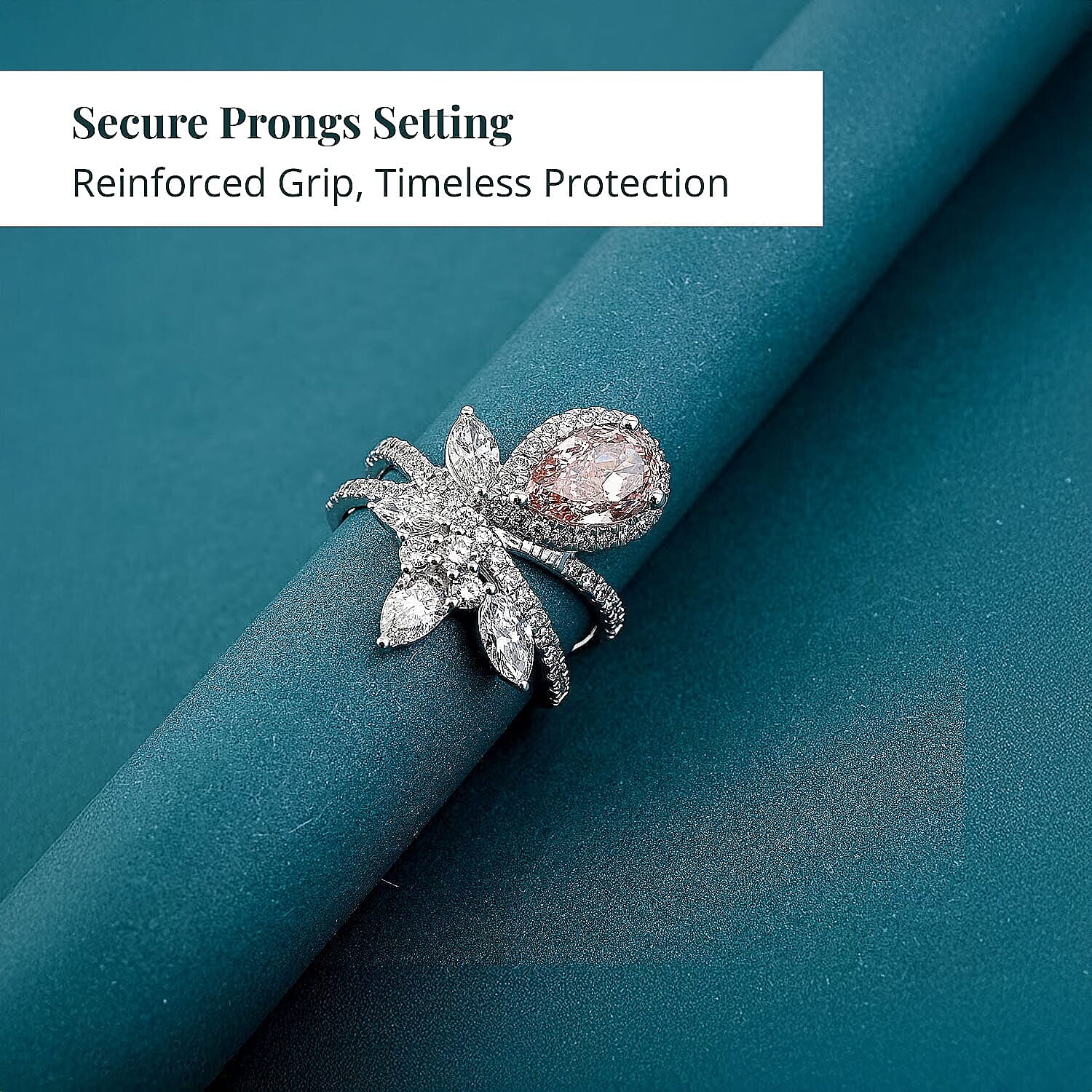 Luxuriant Lab Grown Pink Diamond (IR) 6.0) and Lab Grown Diamond VS-VS2 3.00 ctw Ring in 14K White Gold (Size 10.0)