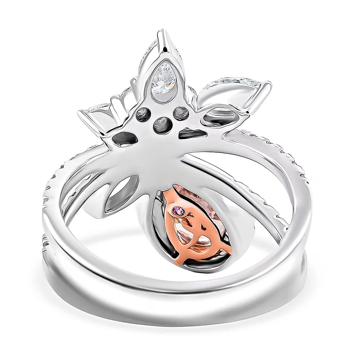 Luxuriant Lab Grown Pink Diamond (IR) 8.0) and Lab Grown Diamond VS-VS2 3.00 ctw Ring in 14K White Gold (Size 10.0) image number 7