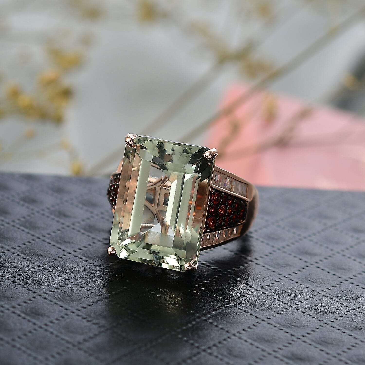 Buy D'Joy Premium Montezuma Prasiolite and Multi Gemstone 18.80