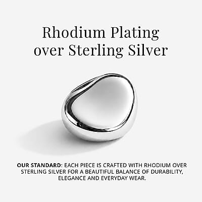 Luxuriant Lab Grown Diamond (G-H, SI) Ring in Rhodium Over Sterling Silver 0.35 ctw (Size 5.0)