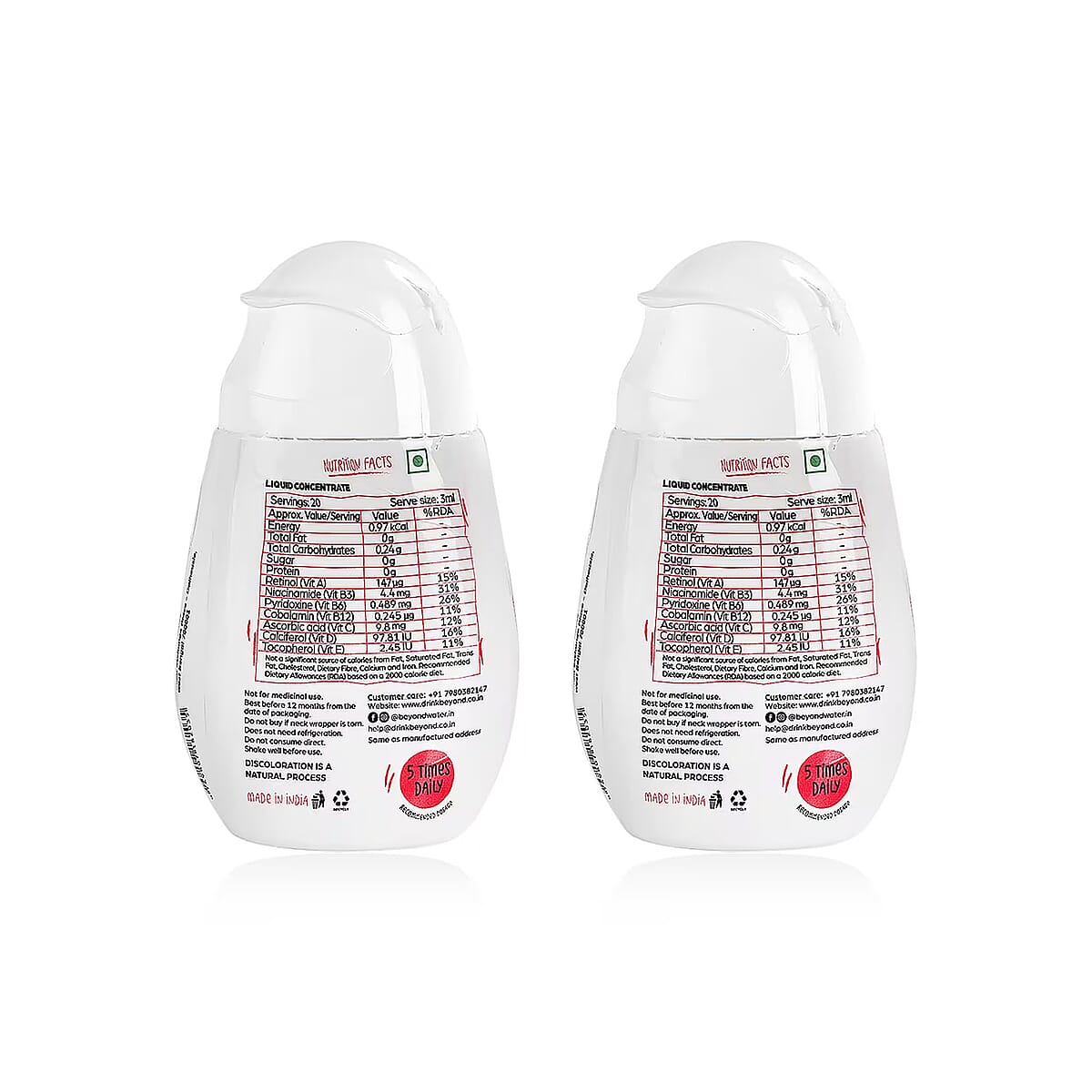 Beyond Water Vitamins Natural Flavoured Watermelon Mint image number 6