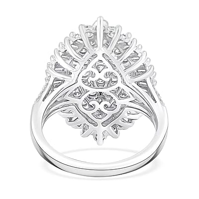 Luxuriant Lab Grown Diamond Ring in 10K White Gold 2.04 ctw (Size 8.0)