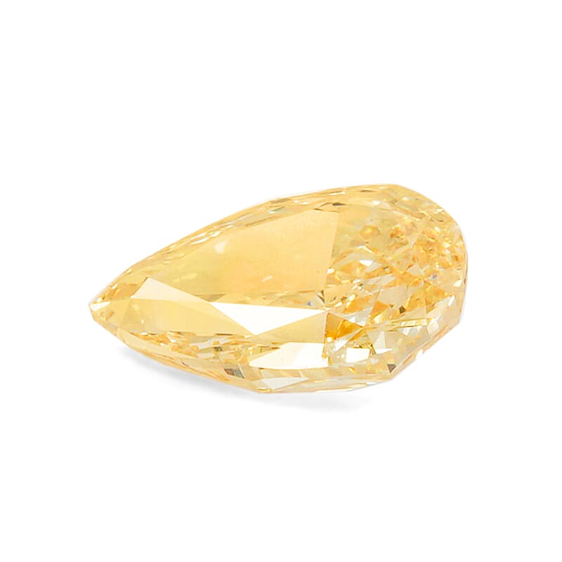 IGI Certified Lab Grown Yellow Diamond (VS1) (Pear) 2.00 ctw