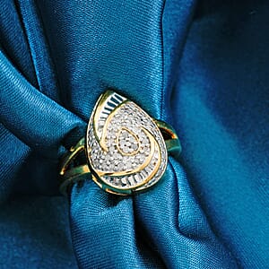 Diamond Ring in 14K YG Over Sterling Silver 0.25 ctw (Size 8.0)