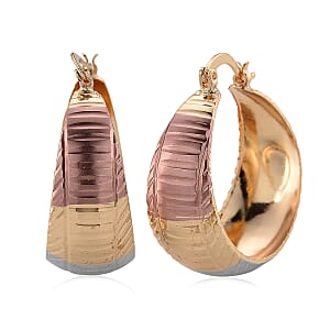 Hoop Earrings in Tritone