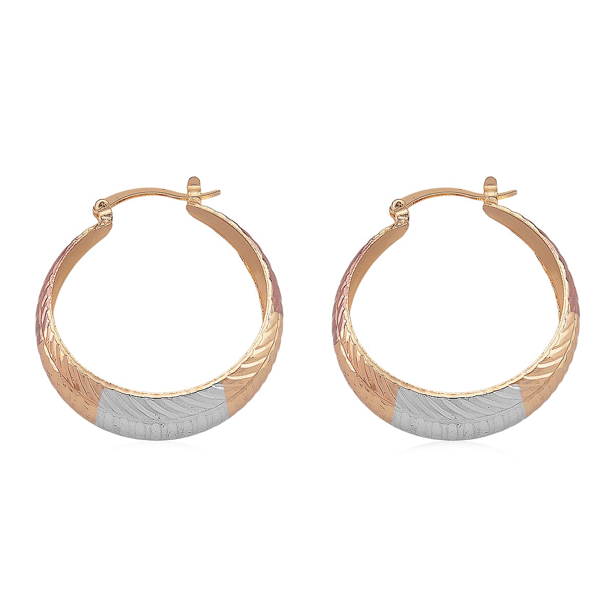 Hoop Earrings in Tritone image number 3