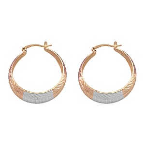 Hoop Earrings in Tritone