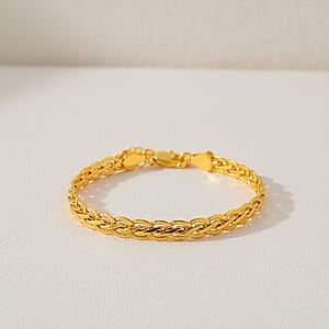 Twisted Link Bracelet in Goldtone (7.5-9.5In)