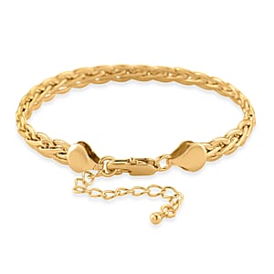 Twisted Link Bracelet in Goldtone (7.5-9.5In)