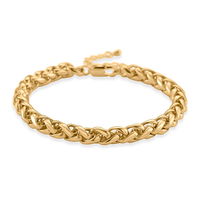 Rope Chain Bracelet in Goldtone (7.5-9.5In) (8.25 In)