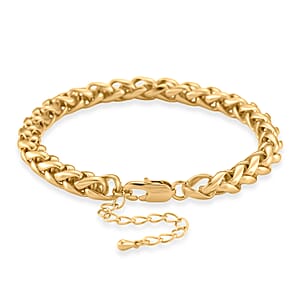 Rope Chain Bracelet in Goldtone (7.5-9.5In) (8.25 In)