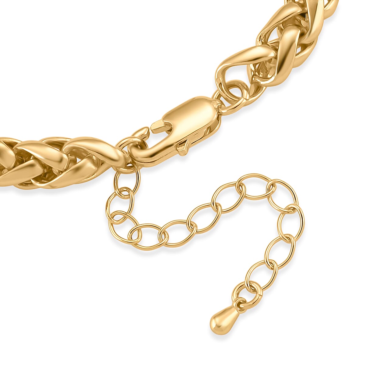 Rope Chain Bracelet in Goldtone (7.5-9.5In) (8.25 In) image number 4