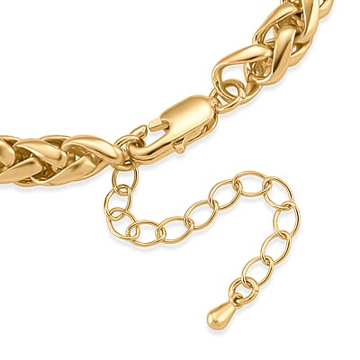 Rope Chain Bracelet in Goldtone (7.5-9.5In) (8.25 In)