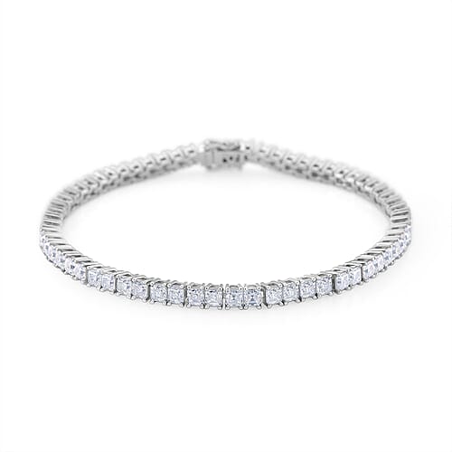 Rhodium Over Sterling Silver / 6.5 Inches - Product card gallery slide 1 (9433081381119)