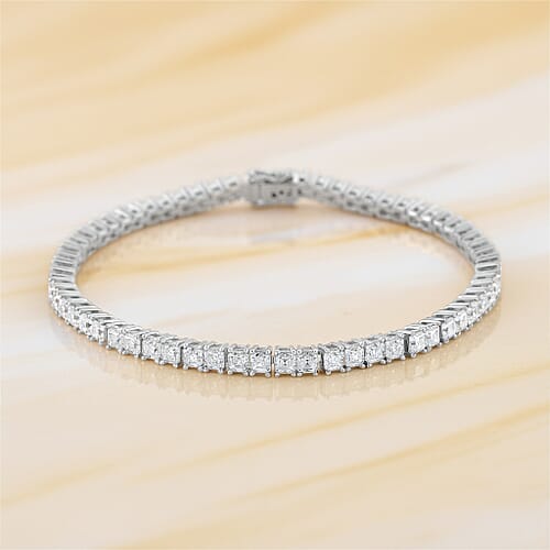 Rhodium Over Sterling Silver / 6.5 Inches - Product card gallery slide 2 (9433081381119)