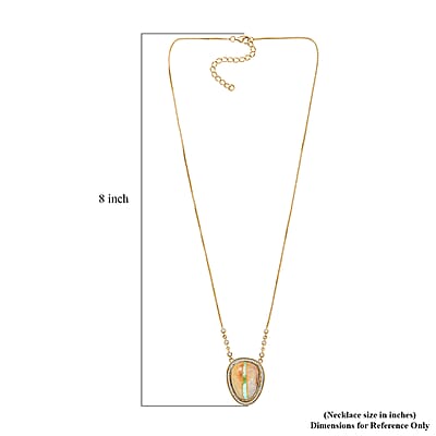D'Joy Rachel Roy Loving Care Royston Ribbon Turquoise, White Zircon Necklace in 18K Vermeil YG Over Sterling Silver 17.50 ctw (18- 20 Inches)