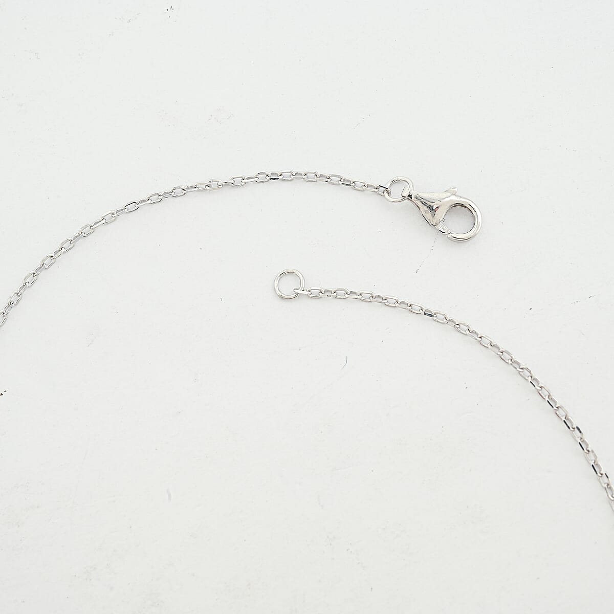 D'Joy Moissanite 0.15 ctw Open Heart Necklace in Rhodium Over Sterling Silver (18 Inches) image number 2