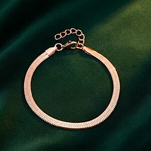 Snake Chain Bracelet in ION Plated RG Stainless Steel (7.0-8.0In)