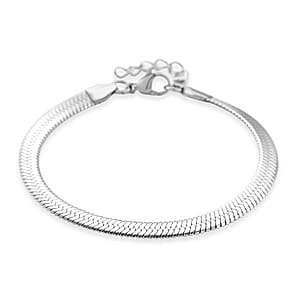 Snake Chain Bracelet in Stainless Steel (7.0-8.0In)