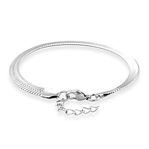 Snake Chain Bracelet in Stainless Steel (7.0-8.0In)
