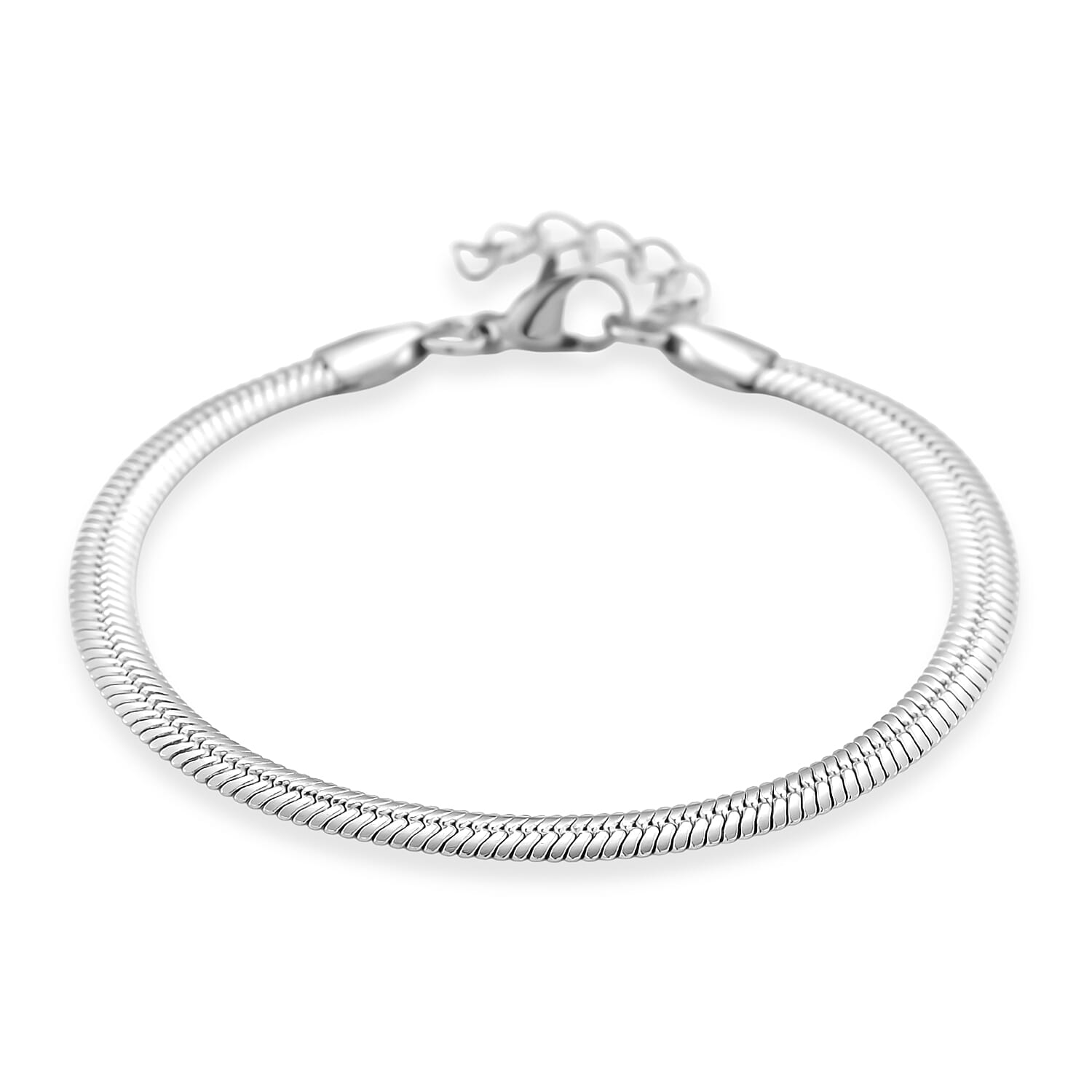 Snake Chain Bracelet in ION Plated Stainless Steel (7.0-8.0In)