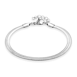 Snake Chain Bracelet in Stainless Steel (7.0-8.0In)