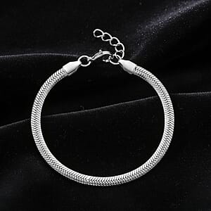 Snake Chain Bracelet in Stainless Steel (7.0-8.0In)