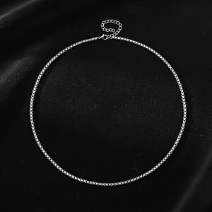 Box Chain Necklace in Stainless Steel (24-26 Inches)