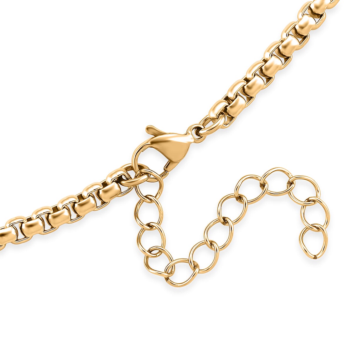 Box Chain Necklace in ION Plated YG Stainless Steel 24-26 Inches image number 4