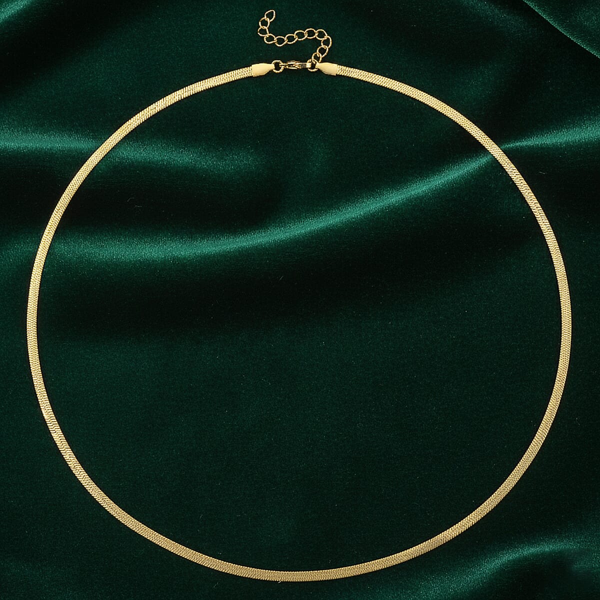 Snake Chain Necklace in ION Plated YG Stainless Steel 24-26 Inches image number 1