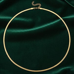 Snake Chain Necklace in ION Plated YG Stainless Steel (24-26 Inches)