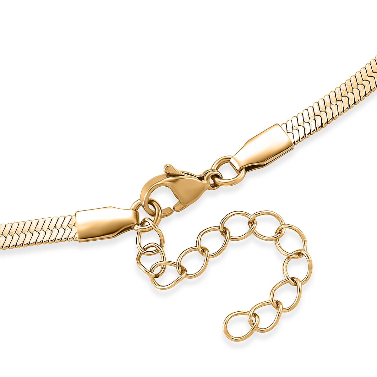 Snake Chain Necklace in ION Plated YG Stainless Steel 24-26 Inches image number 4