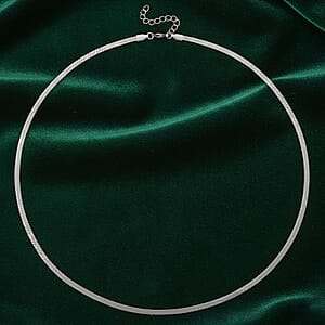 Snake Chain Necklace in Stainless Steel (24-26 Inches)