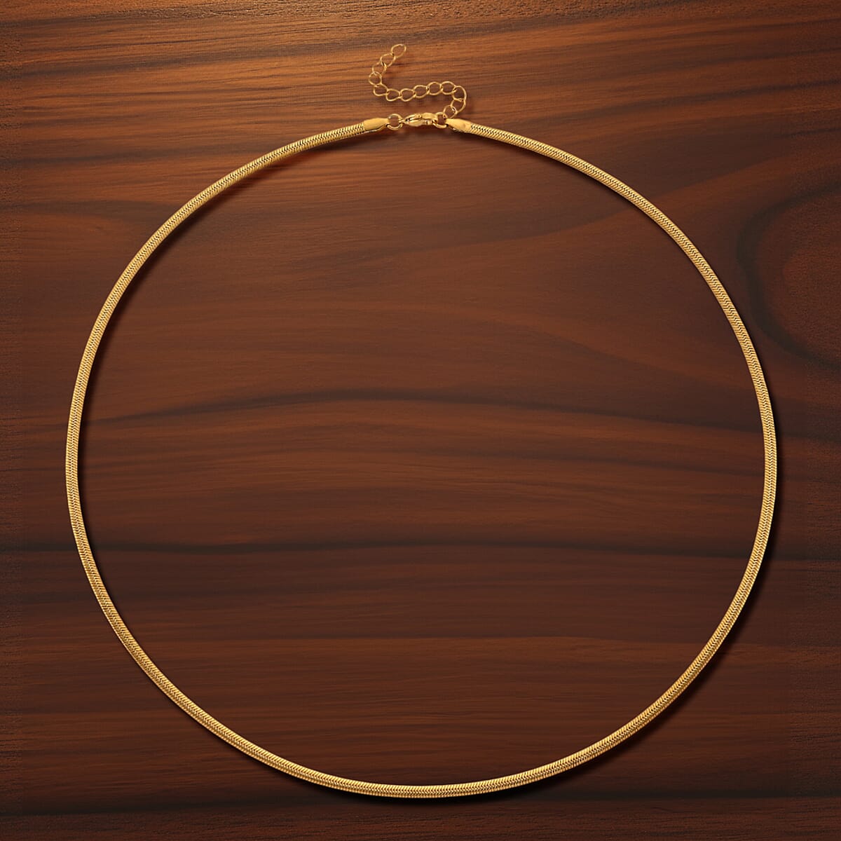 Snake Chain Necklace in ION Plated YG Stainless Steel 24-26 Inches image number 1