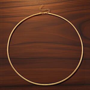 Snake Chain Necklace in ION Plated YG Stainless Steel (24-26 Inches)