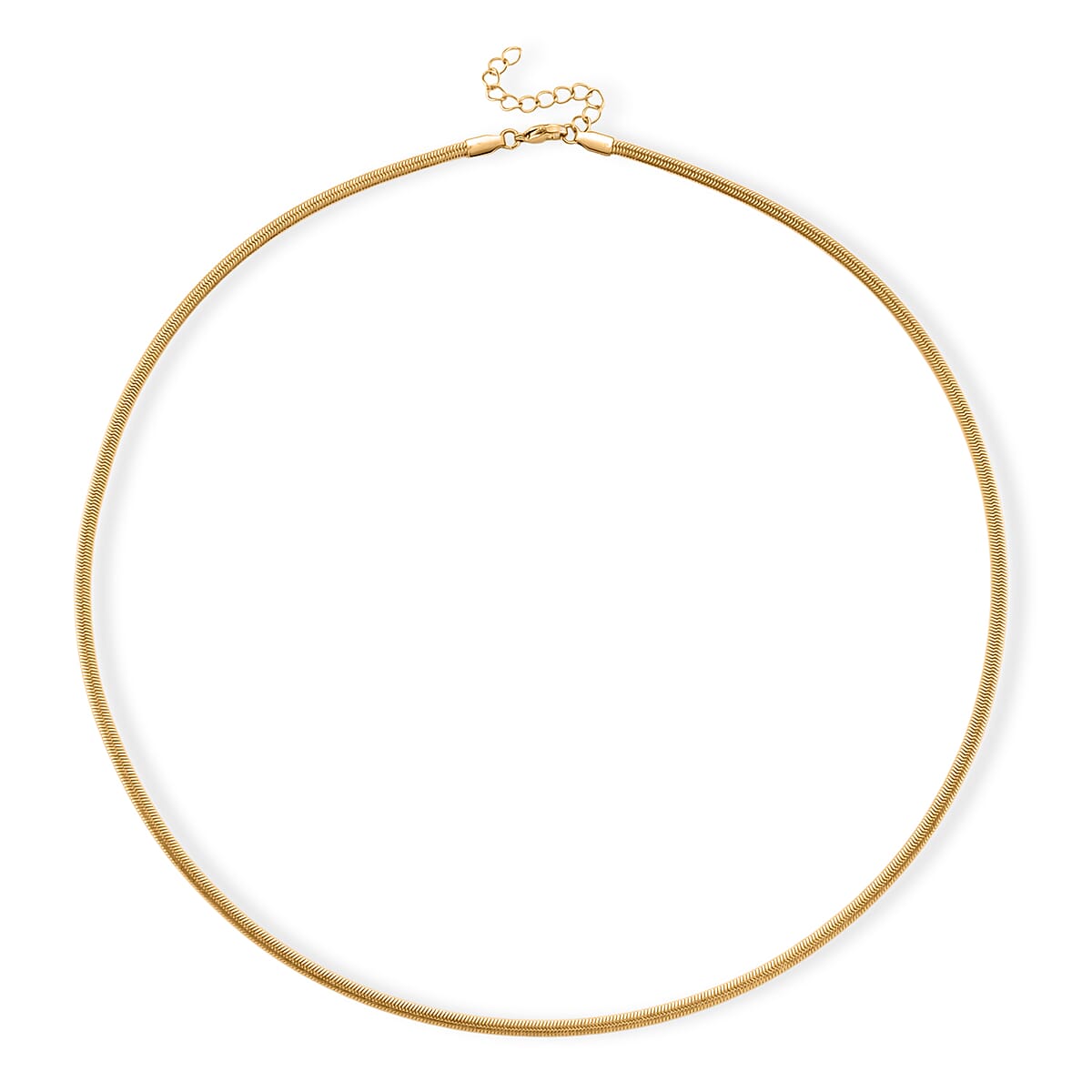 Snake Chain Necklace in ION Plated YG Stainless Steel 24-26 Inches image number 3