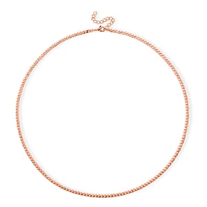 Curb Chain Necklace in ION Plated RG Stainless Steel (24-26 Inches)