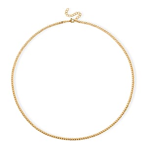 Curb Chain Necklace in ION Plated YG Stainless Steel (24-26 Inches)