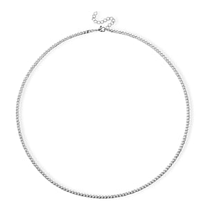 Curb Chain Necklace in Stainless Steel (24-26 Inches)