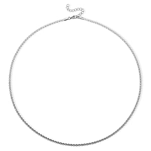 Smooth Curved Twist Chain Necklace in Stainless Steel (24-26 Inches)